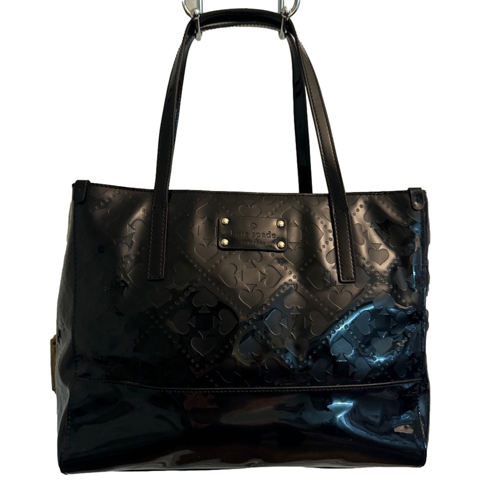KATE SPADE ♠️ Quinn Beale Street Black Patent Shoulder Bag